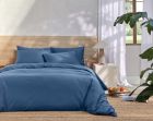 סט מצעים יחיד/ מיטה וחצי בלו אושן